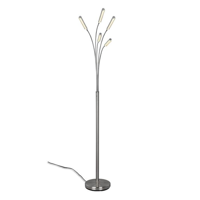 Nickel Stehlampe Modern, Ekram, 3,5W, 3000K LED, mit Schalter