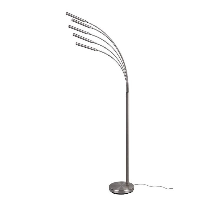 Nickel Stehlampe Modern, Ekram, 3,5W, 3000K LED, mit Schalter