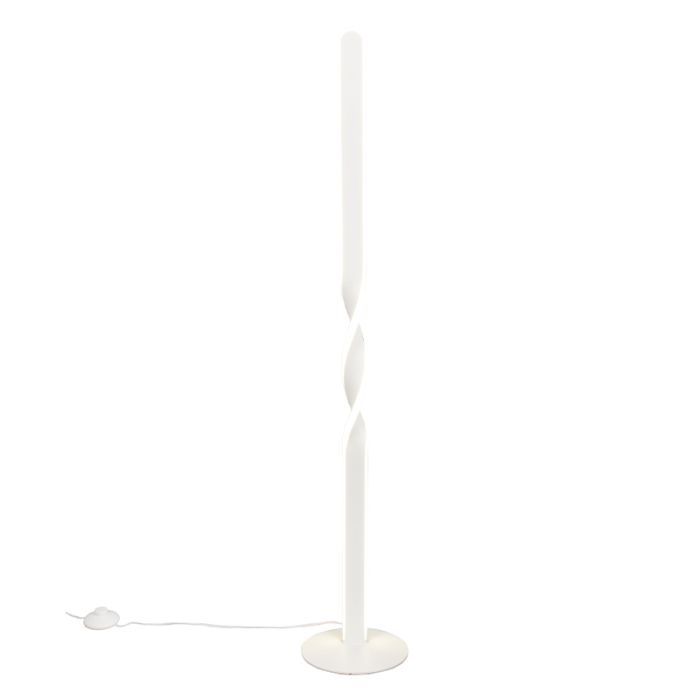 Weiße Stehlampe Design, Quirinus, 19W, 4000K LED, mit Schalter