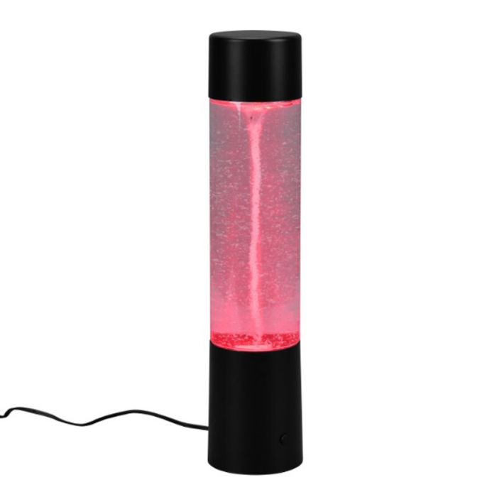 Schwarze Tischleuchte Modern, Mehdi, 1W, RGB LED, mit Schalter