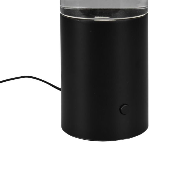 Schwarze Tischleuchte Modern, Mehdi, 1W, RGB LED, mit Schalter