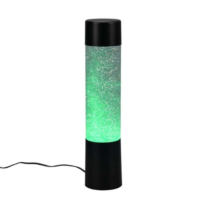 Schwarze Tischleuchte Modern, Umar, 1W, RGB LED, mit Schalter