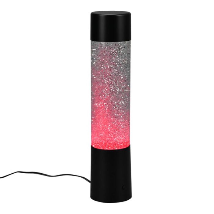Schwarze Tischleuchte Modern, Umar, 1W, RGB LED, mit Schalter