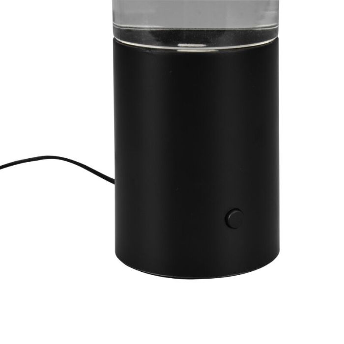 Schwarze Tischleuchte Modern, Umar, 1W, RGB LED, mit Schalter