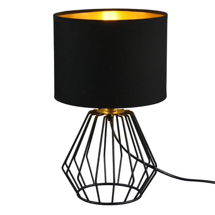 Schwarze Tischleuchte Modern, Kjell, mit Schalter