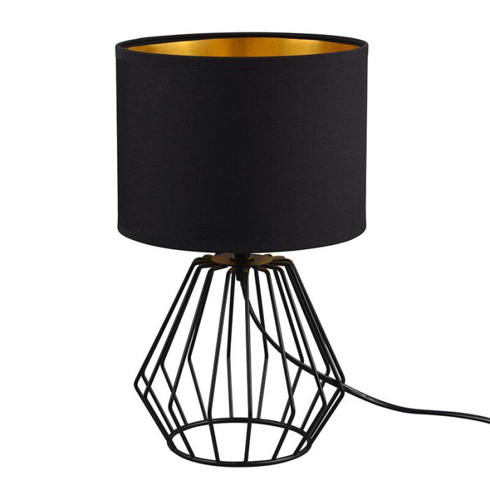 Schwarze Tischleuchte Modern, Kjell, mit Schalter