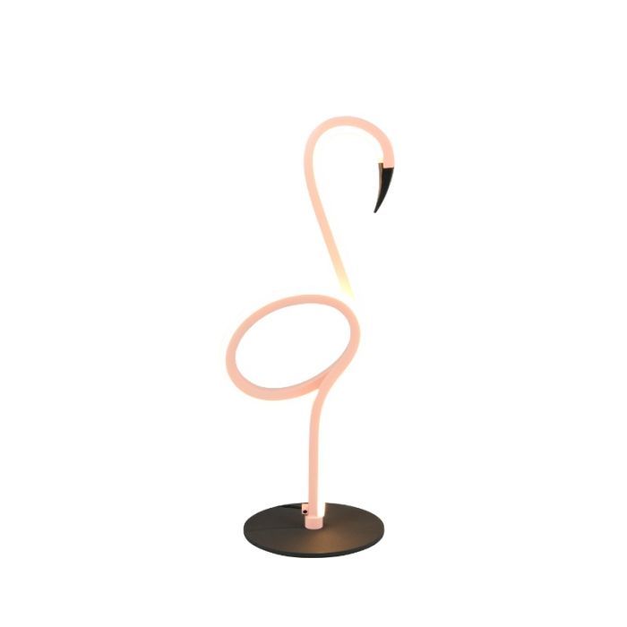 Rosa Tischleuchte Design, Puk, 6W, 3000K LED, mit Schalter