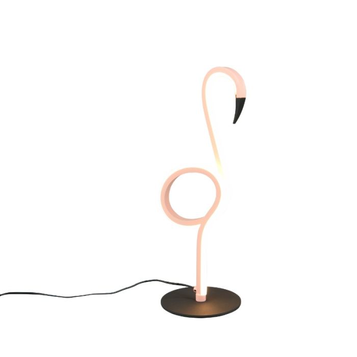 Rosa Tischleuchte Design, Puk, 6W, 3000K LED, mit Schalter
