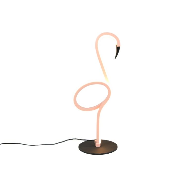 Rosa Tischleuchte Design, Puk, 6W, 3000K LED, mit Schalter