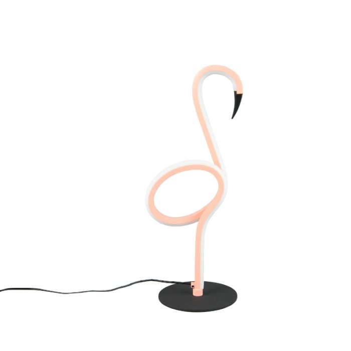 Rosa Tischleuchte Design, Puk, 6W, 3000K LED, mit Schalter