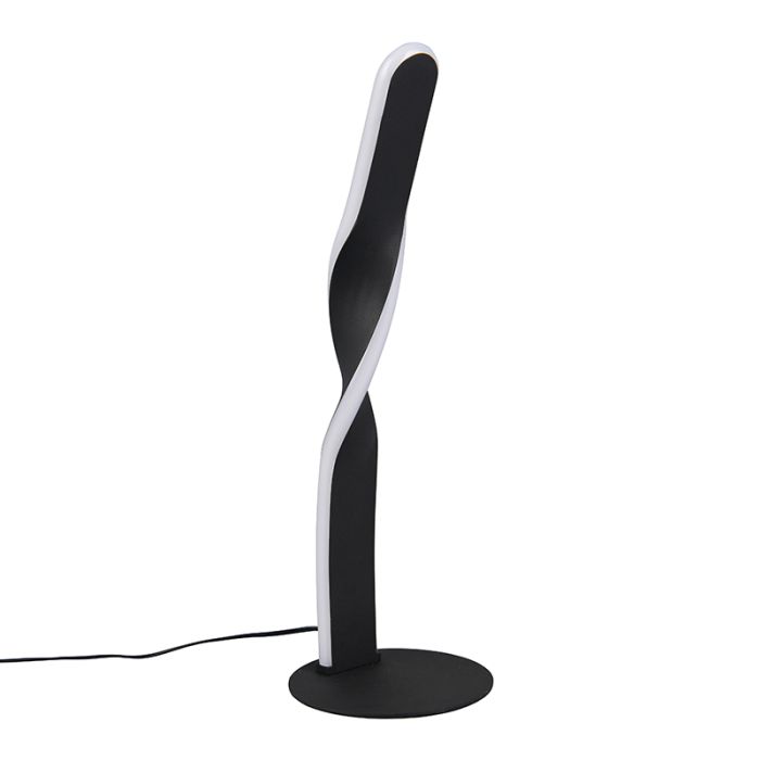 Schwarze Tischleuchte Design, Quirinus, 10W, 4000K LED, mit Schalter