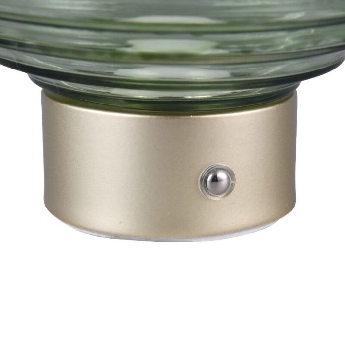 Messing aufladbare Tischlampe Retro, Walid, 2W, 3000K LED, mit Touch-Dimmer