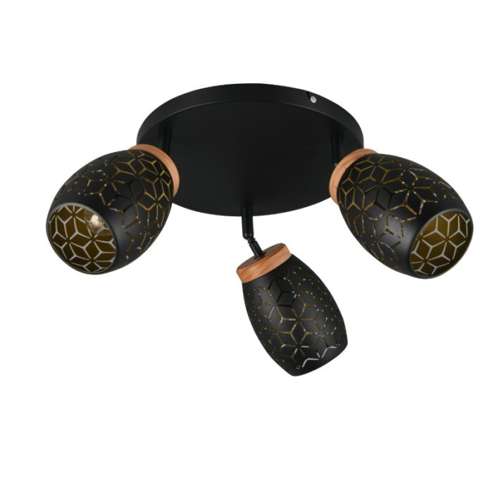 Schwarze Deckenstrahler Modern, Delana