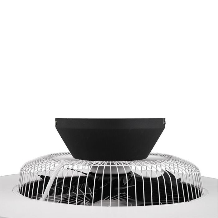 Schwarze Deckenventilator Modern, Maurits, 40W, warm- bis kaltweiß einstellbare LED, mit Fernbedienung