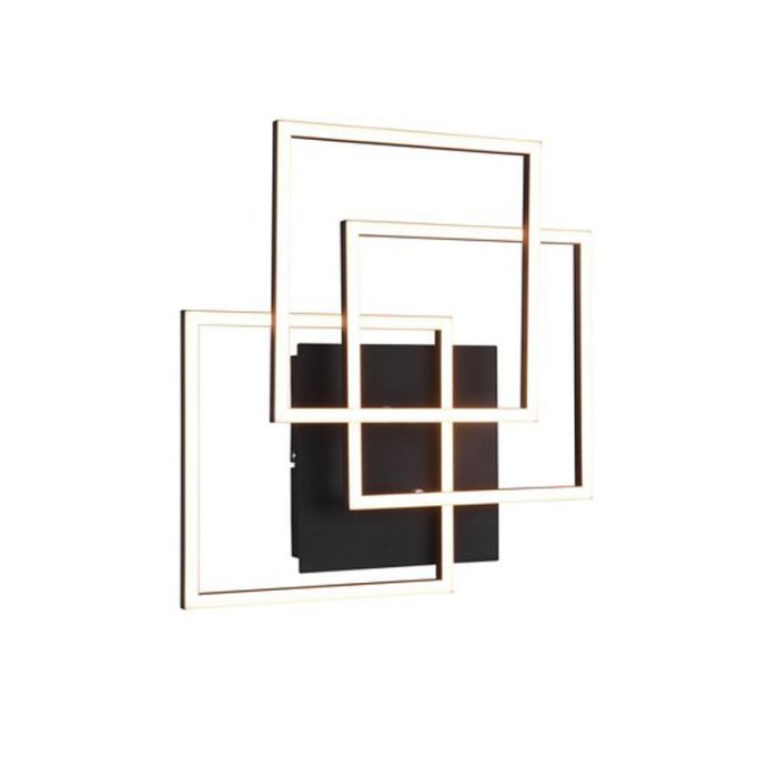 Schwarze Deckenlampe Modern, Bibiana, 28W, warm- bis kaltweiß einstellbare LED, mit Fernbedienung