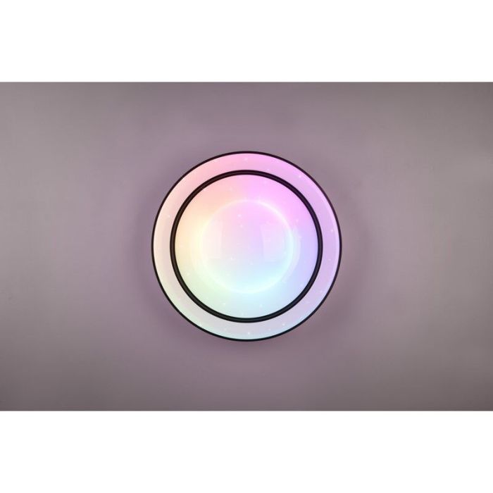 Schwarze Deckenlampe Modern, Navin, 22W, RGBW LED, mit Fernbedienung