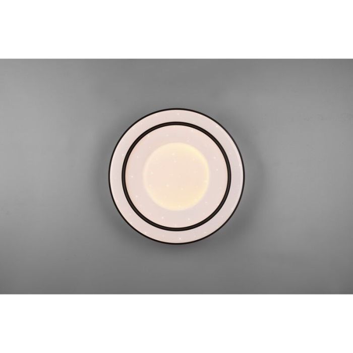 Schwarze Deckenlampe Modern, Navin, 22W, RGBW LED, mit Fernbedienung