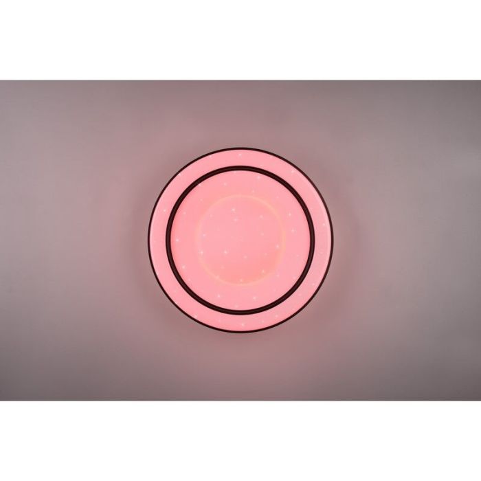 Schwarze Deckenlampe Modern, Navin, 22W, RGBW LED, mit Fernbedienung
