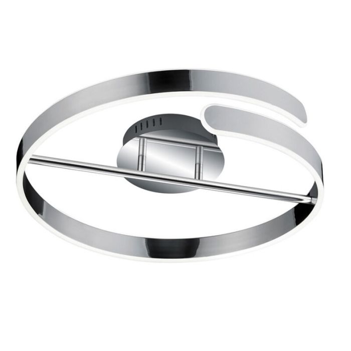 Chrom Deckenlampe Design, Resy, 37W, 4000K LED, 3-stufig dimmbar