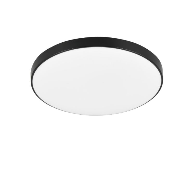 Schwarze Deckenlampe Kunststoff, Sharde, 18W, 4000K LED, IP44