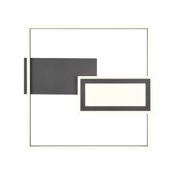 Schwarze Deckenlampe Design, Shun, 32W, warm- bis kaltweiß einstellbare LED