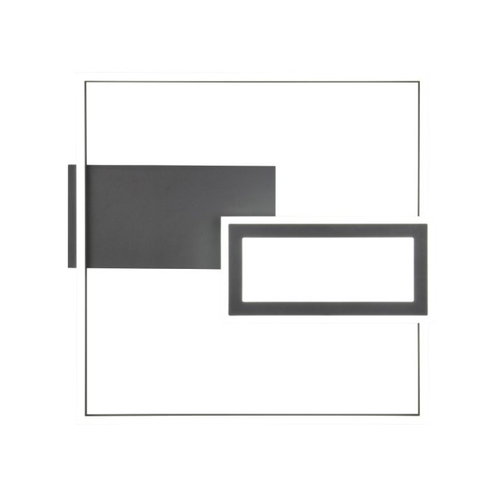 Schwarze Deckenlampe Design, Shun, 32W, warm- bis kaltweiß einstellbare LED