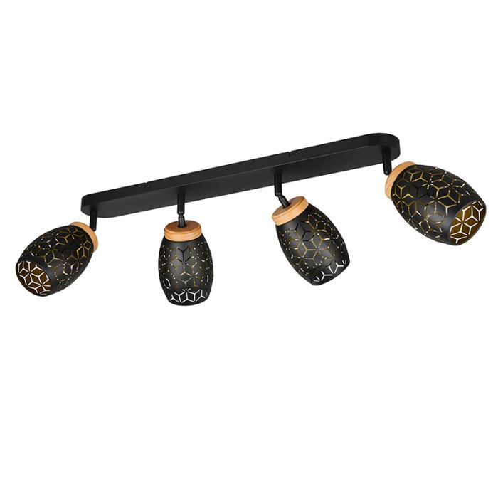 Schwarze Deckenstrahler Modern, Delana