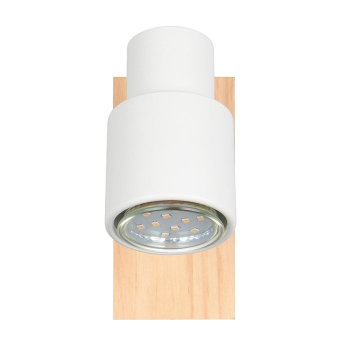 Weiße Wandstrahler Modern, Rajeev, mit Schalter