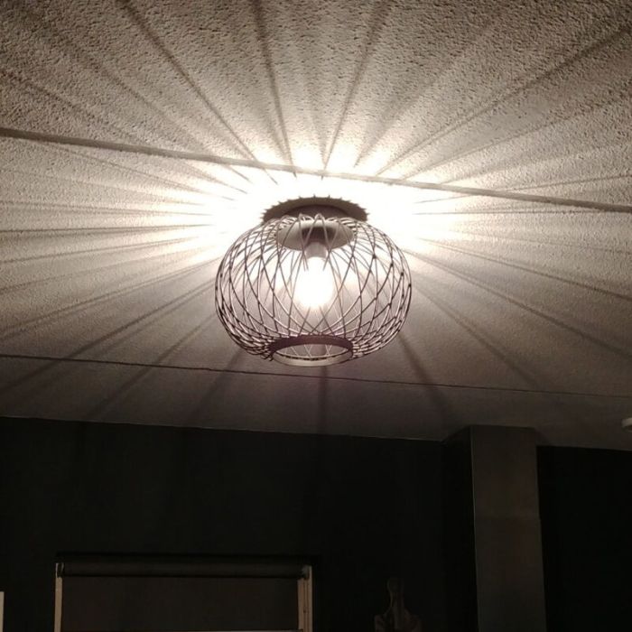 Industrielle Deckenlampe Schwarz, Karly