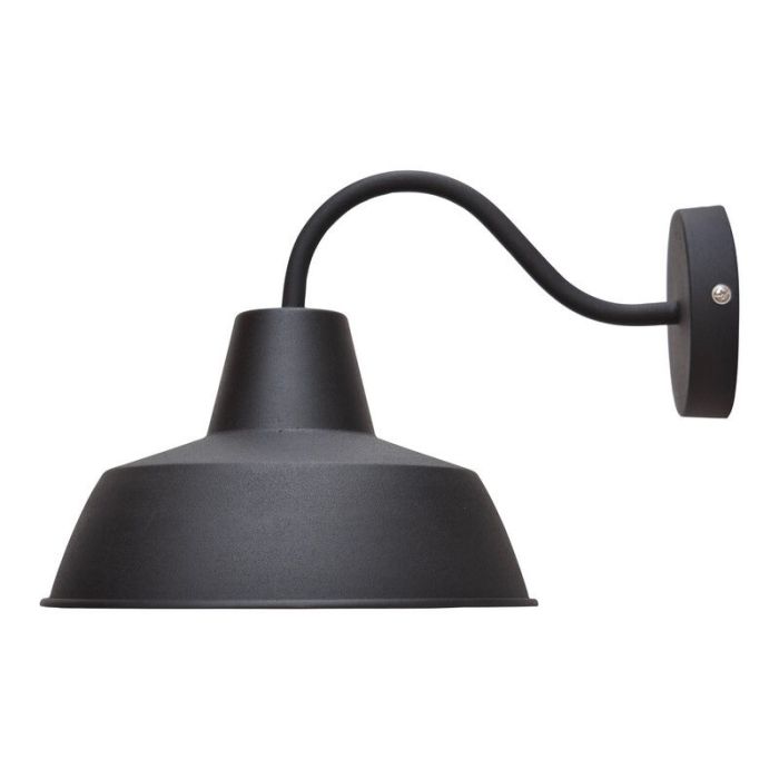 Industrielle Wandleuchte Schwarz, Fenpe