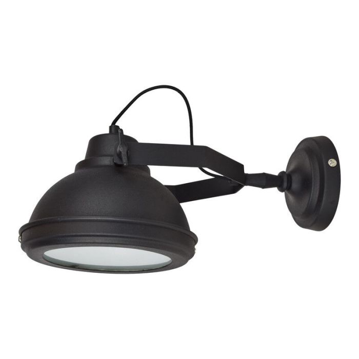 Industrielle Wandleuchte Schwarz, Fien