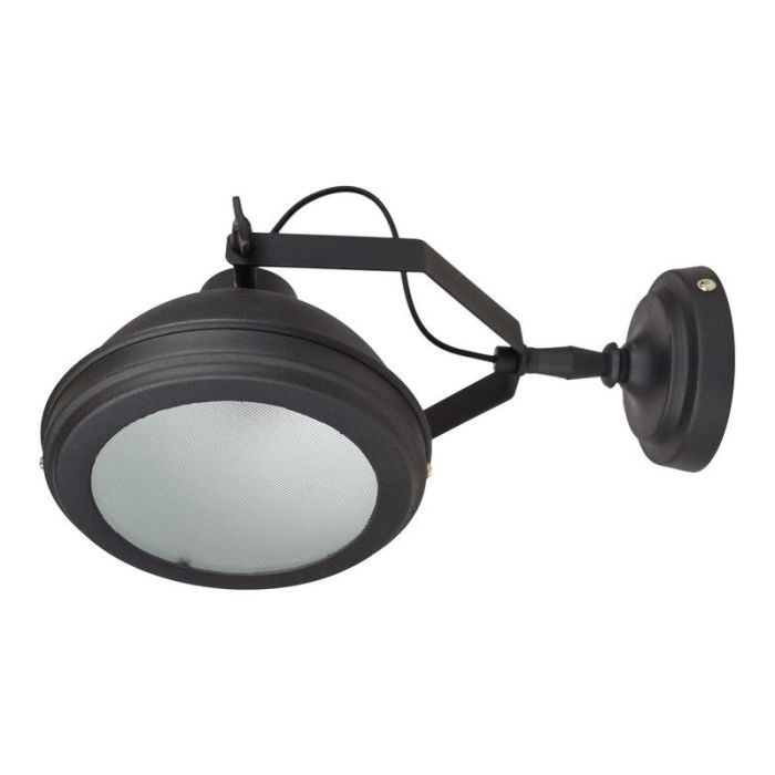 Industrielle Wandleuchte Schwarz, Fien