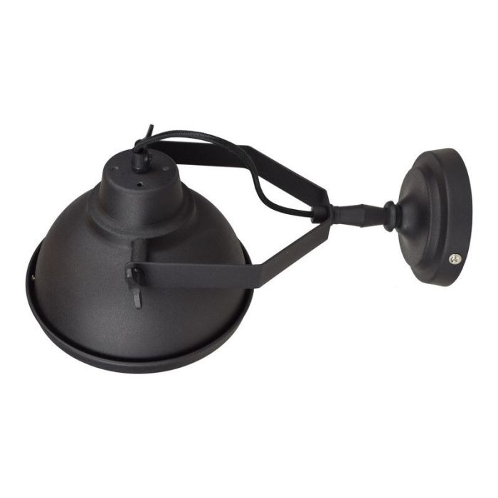 Industrielle Wandleuchte Schwarz, Fien