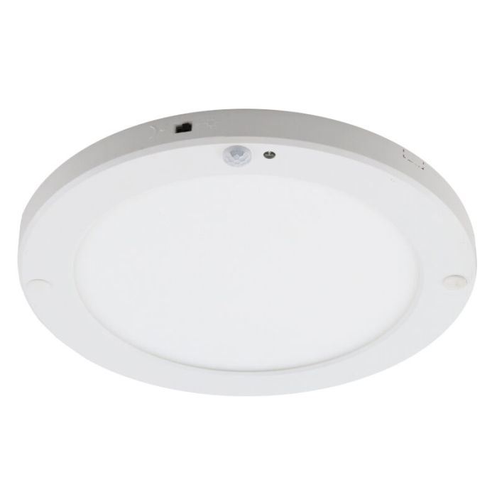 Kunststoff Deckenleuchte mit Sensor Weiß, Luan, 20W, 3000K LED