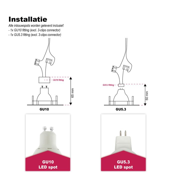 Moderne Trimless Einbaustrahler Weiß, Wilhelm