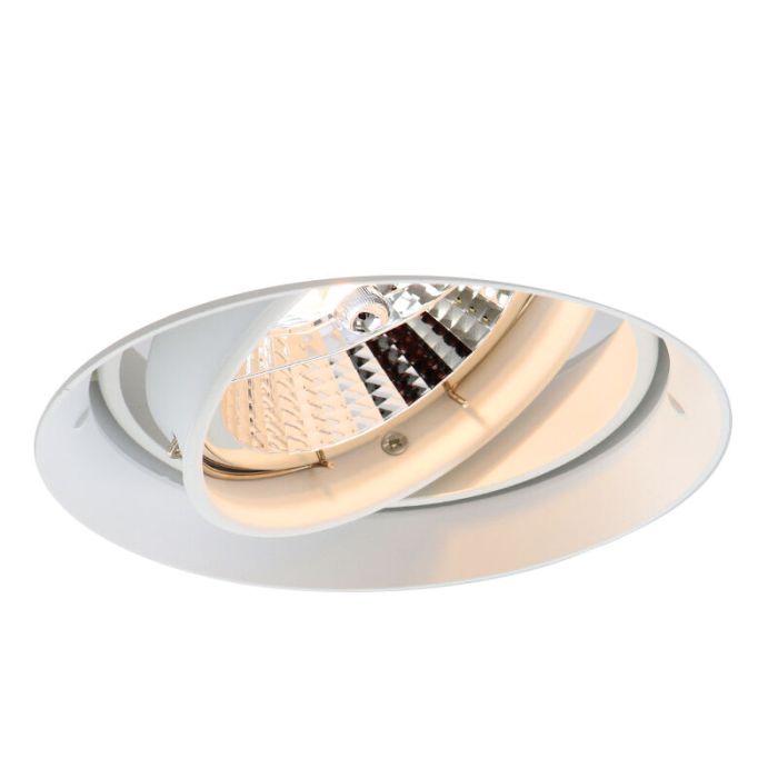 Moderne Trimless Einbaustrahler Weiß, Wilhelm, GU10 AR111