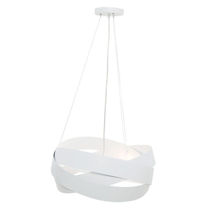 Moderne Pendelleuchte Weiß, Tanno