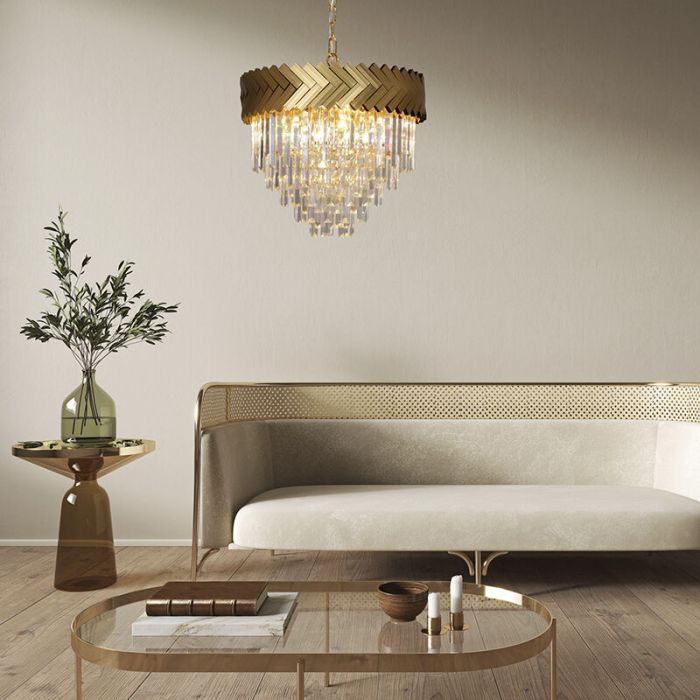 Design Pendelleuchte Gold, Jetske