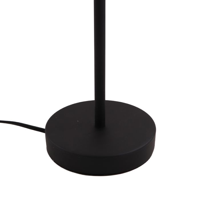 Aluminium Tischlampe ohne Schirm Schwarz, Rika