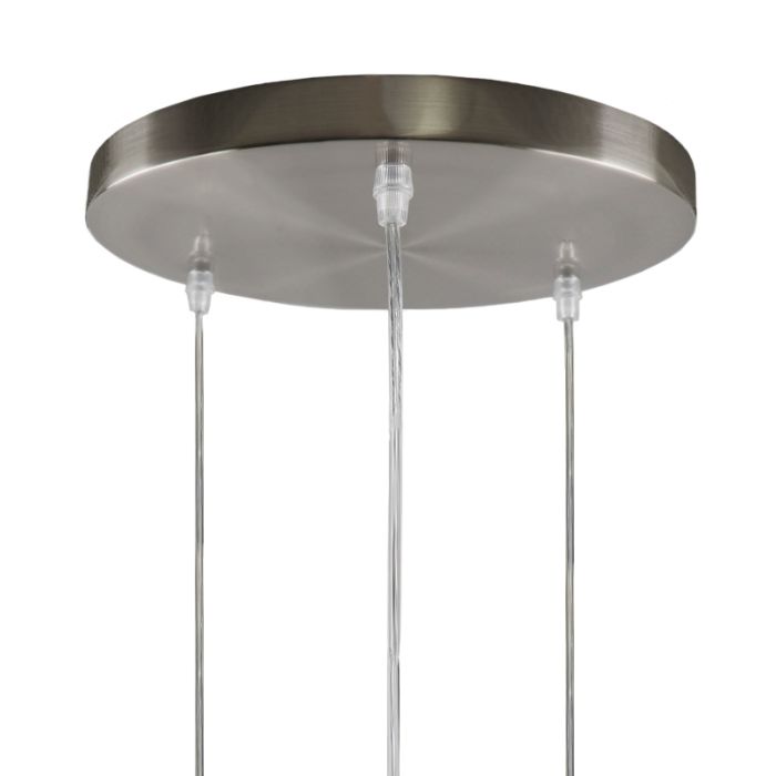 Aluminium Pendelleuchte ohne Schirm Chrom, Rika